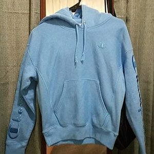 Baby blue champion hoodie
